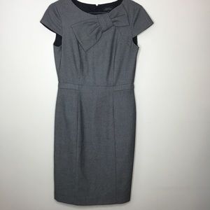Tahari Dress Bow Accent Sleeveless Knee Length 4